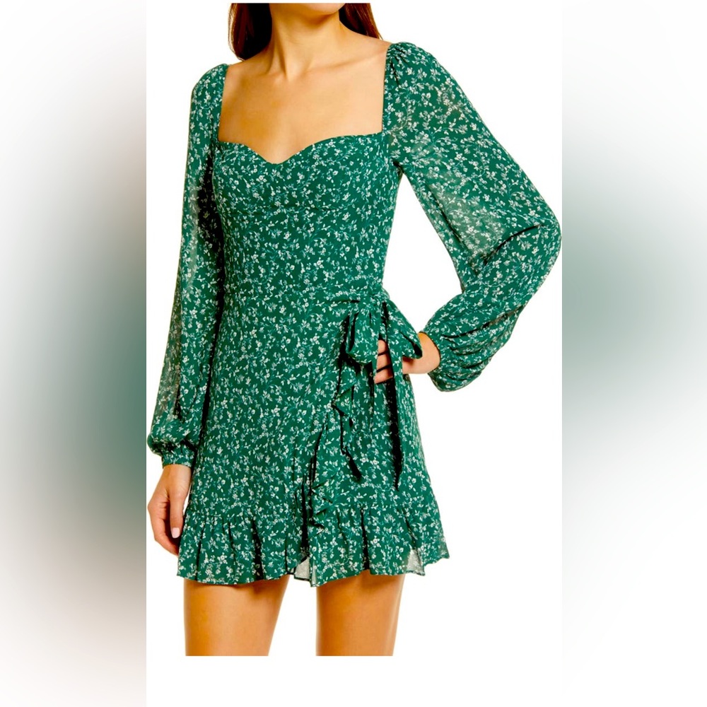NWT Reformation Cammi Longsleeve Mini Dress